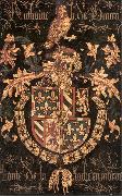 COUSTENS, Pieter Coat-of-Arms of Anthony of Burgundy df oil on canvas